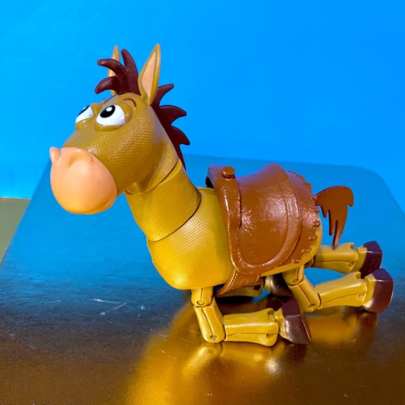 DISNEY PIXAR TOY STORY 3 BULLSEYE HORSE BONUS SADDLE SOLID ACTION FIGURE RARE - Picture 5 of 11